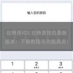 比特派iOS 比特派钱包最新版本：下载教程与功能亮点！