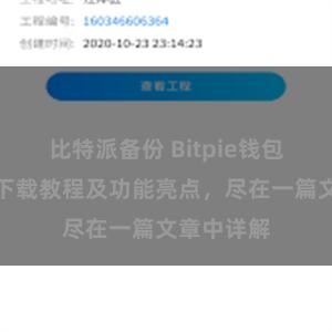 比特派备份 Bitpie钱包最新版本下载教程及功能亮点，尽在一篇文章中详解