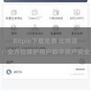 Bitpie下载免费 比特派：全方位保护用户数字资产安全