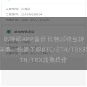 比特派APP备份 比特派钱包转账教程详解，快速了解BTC/ETH/TRX转账操作