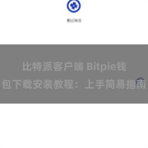 比特派客户端 Bitpie钱包下载安装教程：上手简易指南