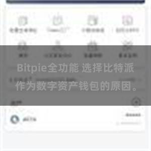 Bitpie全功能 选择比特派作为数字资产钱包的原因。