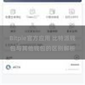 Bitpie官方应用 比特派钱包与其他钱包的区别解析