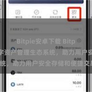 Bitpie安卓下载 Bitpie钱包：打造数字资产管理生态系统，助力用户安全存储和便捷交易。