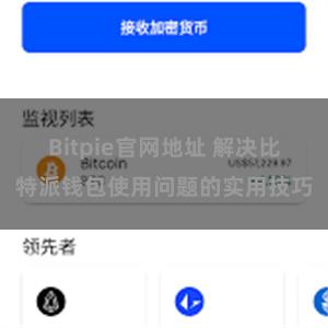 Bitpie官网地址 解决比特派钱包使用问题的实用技巧