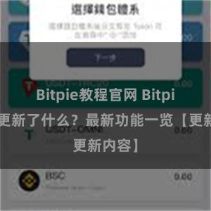 Bitpie教程官网 Bitpie钱包更新了什么？最新功能一览【更新内容】