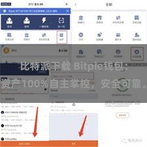 比特派下载 Bitpie钱包：资产100%自主掌控，安全可靠。