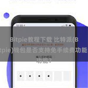 Bitpie教程下载 比特派(Bitpie)钱包是否支持免手续费功能？