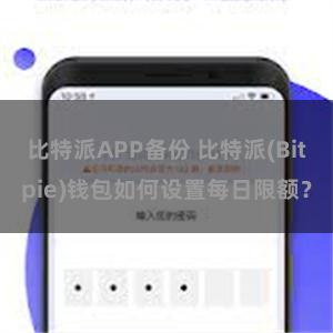 比特派APP备份 比特派(Bitpie)钱包如何设置每日限额？