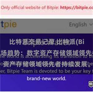 比特派交易记录 比特派(Bitpie)钱包市场趋势：数字资产存储领域领先者持续发展。