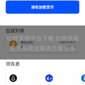 比特派跨平台下载 比特派钱包交易延迟解决方案分享